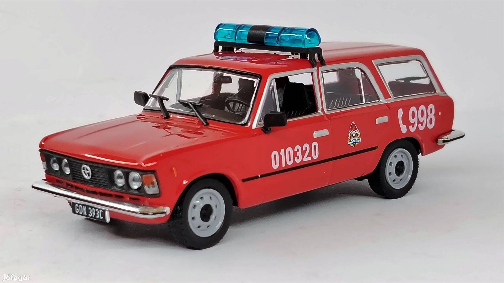 Polski Fiat 125 kombi Straz Pozarna modellautó 1:43 új bontatlan eladó
