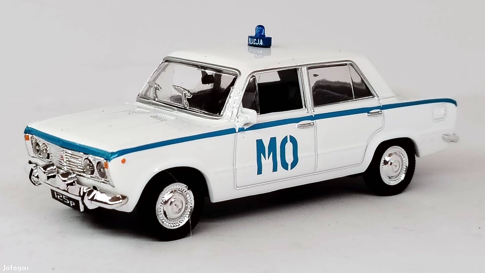 Polski Fiat 125 rendőrautó modellautó 1:43 új bontatlan eladó