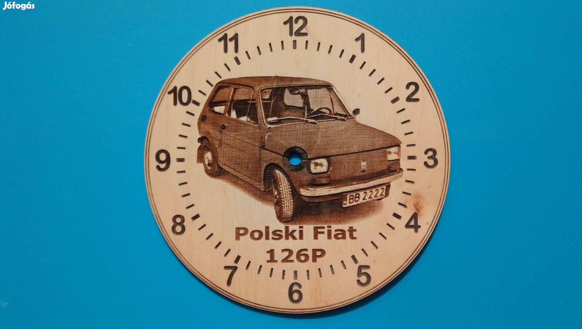 Polski Fiat 126 mintás falióra