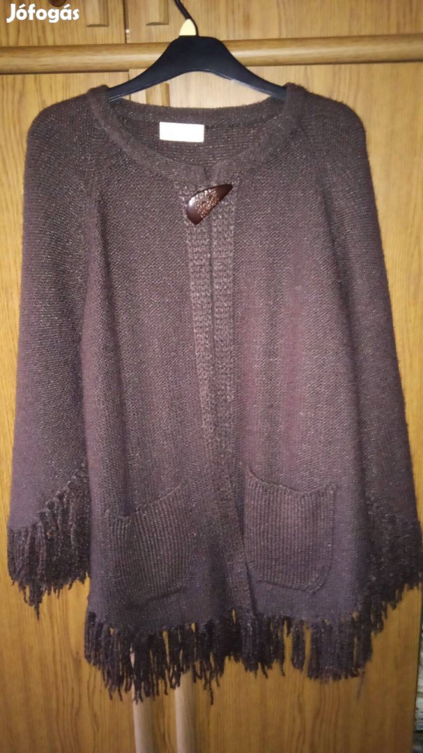 Poncsó női kötött kabát perelin pulóver