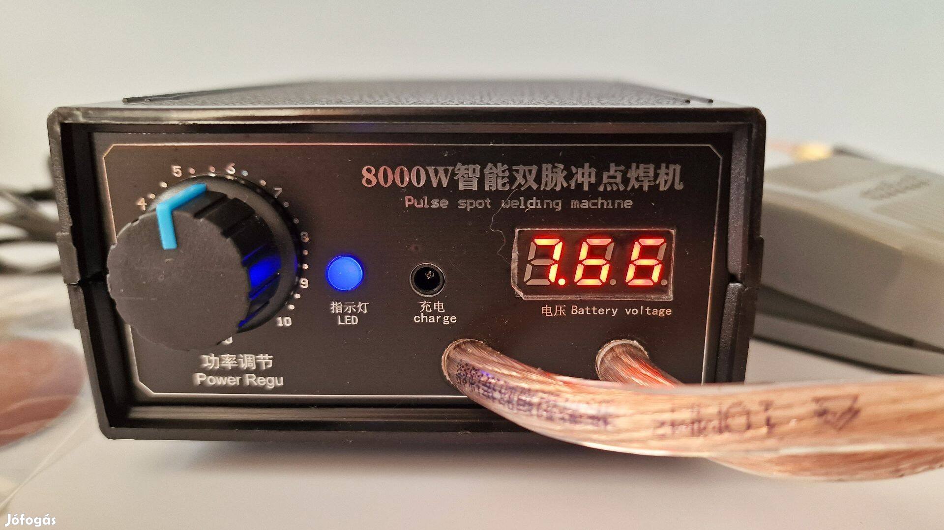 Ponthegesztő Hordozható mini 8000W 18650, 21700 stb. akkukho