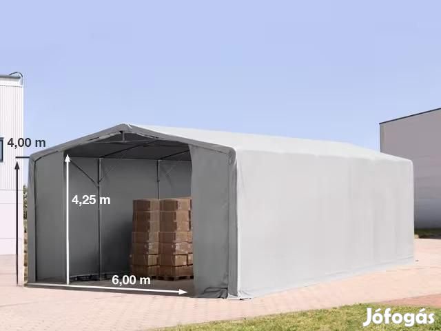 Ponyva csarnok raktársátor 8x12m raktársátor 4,00m
