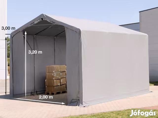 Ponyva csarnok raktársátor  3x6m oldalmagasság 3,00m ponyva PVC