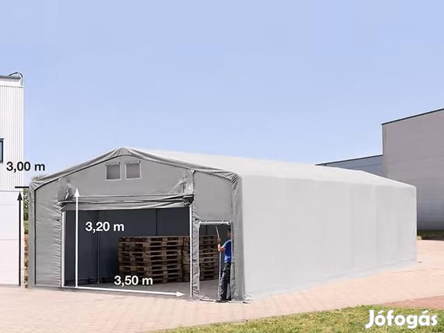Ponyva csarnok raktársátor, tárolósátor ipari sátor 8x12 m