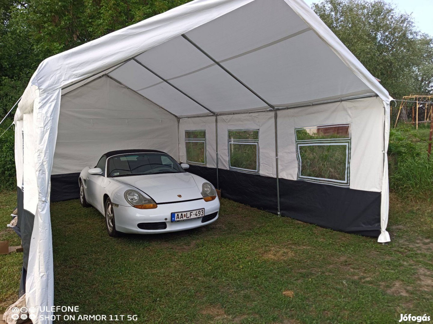 Ponyva garázs ,Sátorgarázs ! Új! Bontatlan! Két méretben
