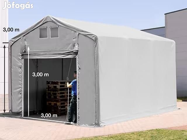 Ponyvacsarnok raktársátor 4x6 m oldalmagasság 3,00 m ponyva
