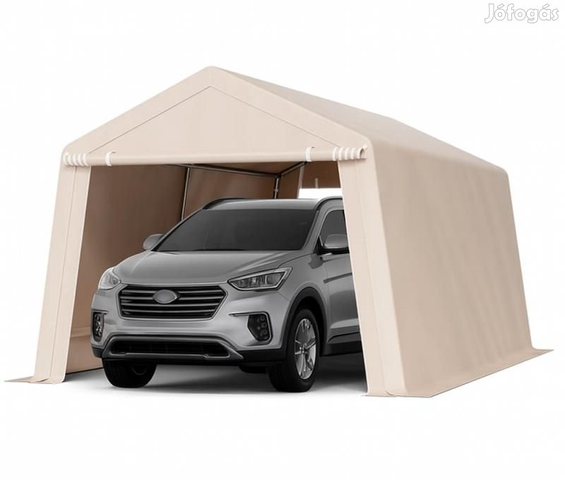 Ponyvagarázs, mobilgarázs, tárolósátor 3 x 4,6m (33,9 m) bézs