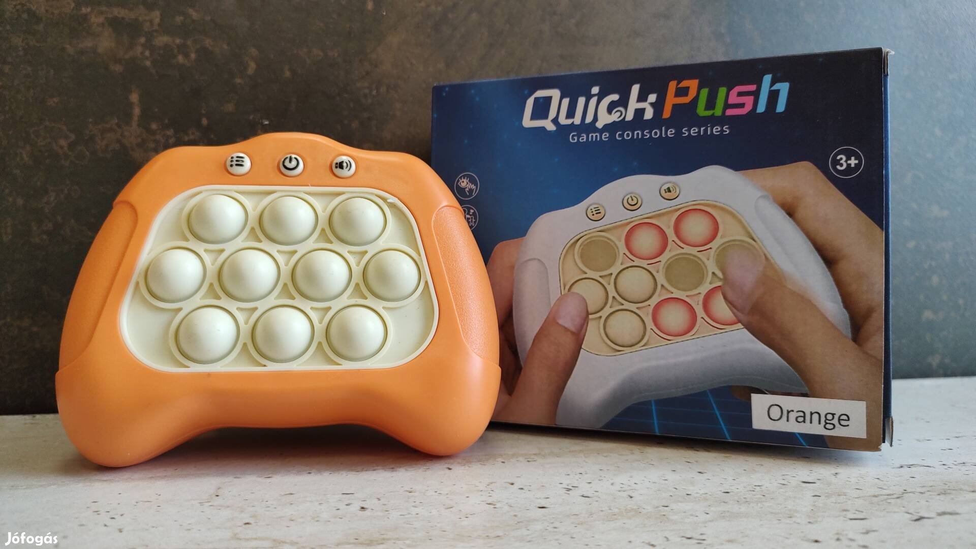 Pop It Quick Push Game ügyességi logikai játék narancssárga