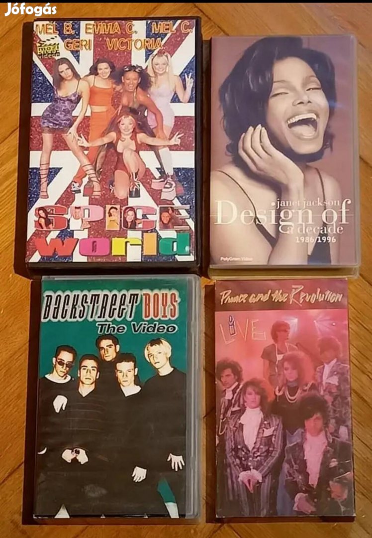 Pop Rock zenei VHS kazetták 