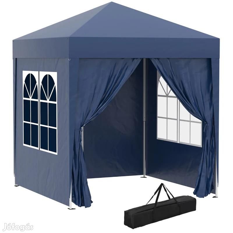 Pop-up pavilon összecsukható sátor hordozótáskával 2x2 m 4db