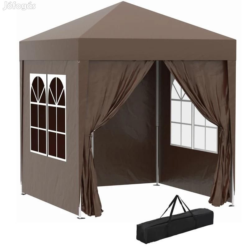 Pop-up pavilon összecsukható sátor hordozótáskával 2x2 m 4db