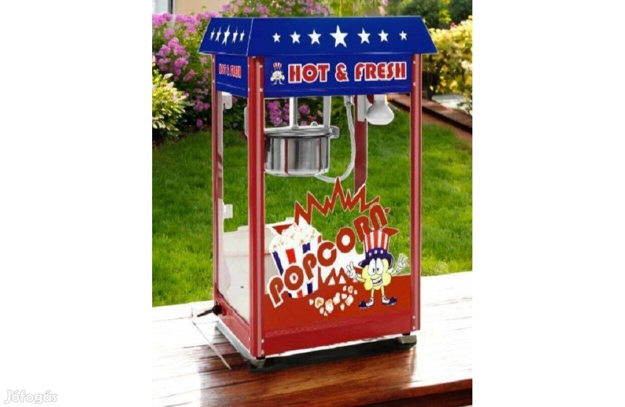 Popcorn gép pop corn készítő gép Asztali + Mérőpohár + Lapát