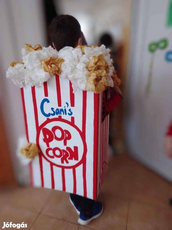 Popcorn pattogatott kukorica jelmez eladó