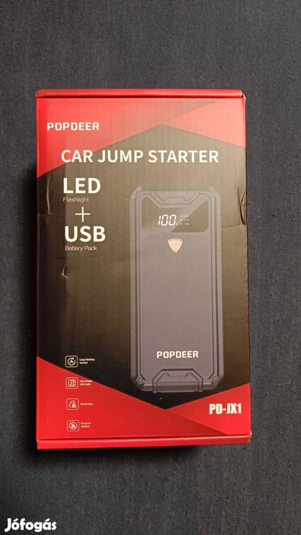 Popdeer PD-Jx1 zsebbika indításrásegítő jump starter