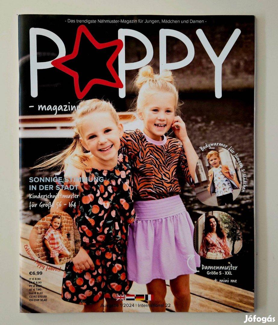 Poppy varrós magazin német/angol/francia/holland nyelven