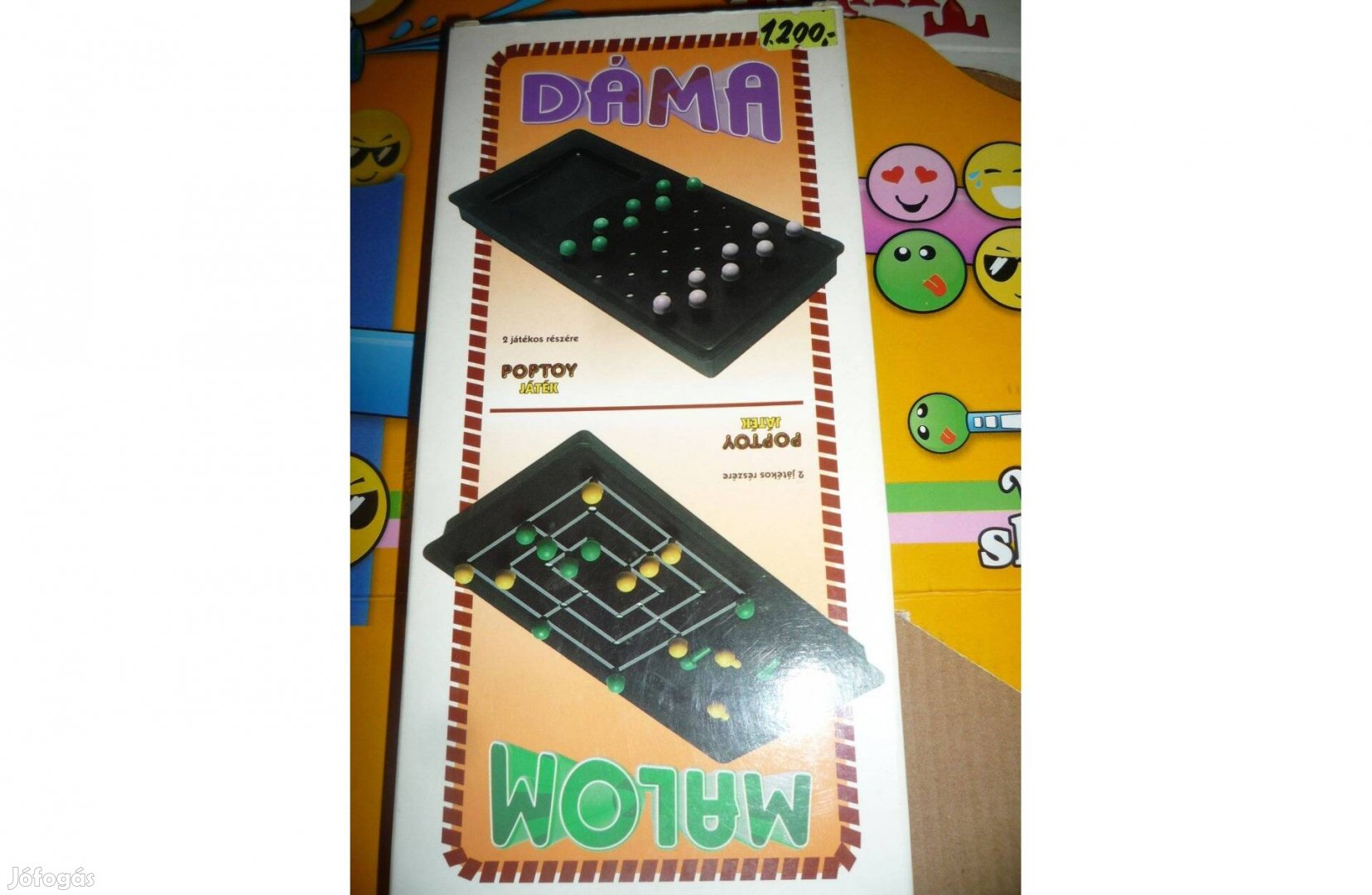Poptoy Malom és Dáma úti társasjáték egyben