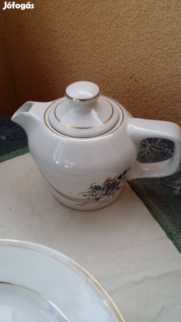 Porcelán Kávé tea kiöntő