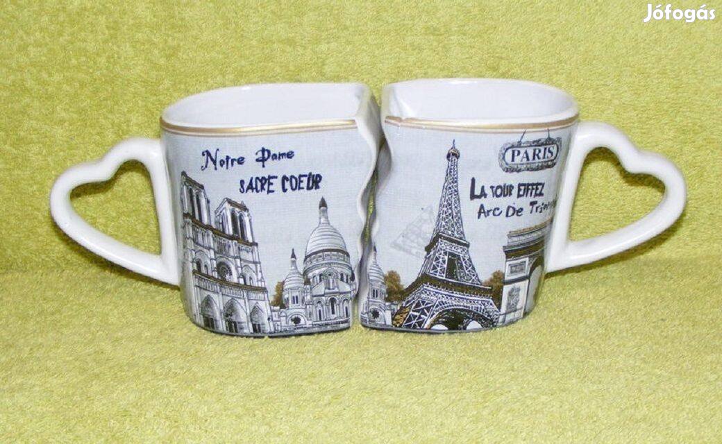 Porcelán Párizs bögre párban 2 db