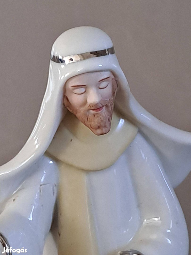 Porcelán Szent József figura