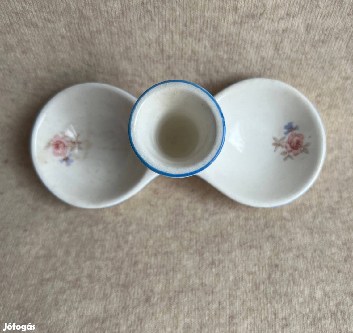 Porcelán - asztali só - bors tartó