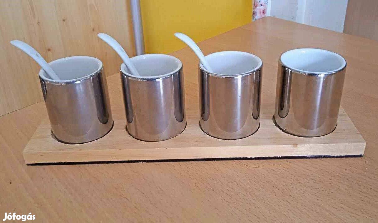 Porcelán asztali szerviz 4 részes modern dizájn