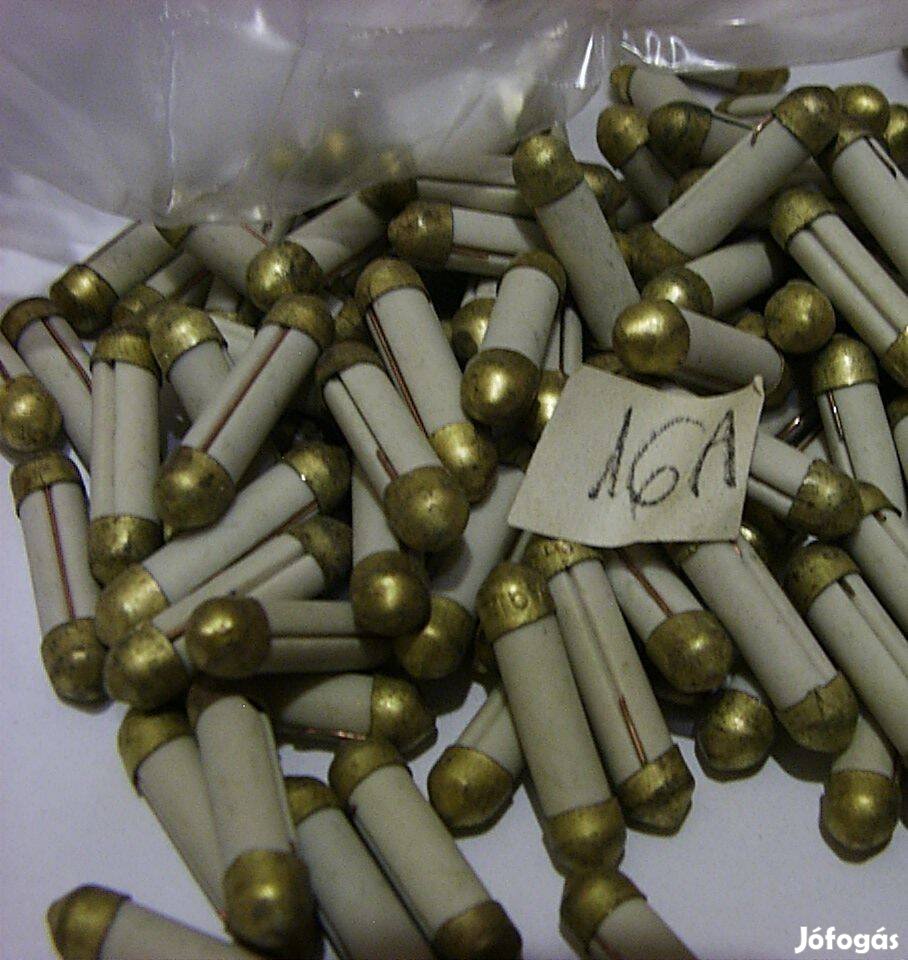 Porcelán autós biztik,biztosíték 16A, Retro régebbi tipusú