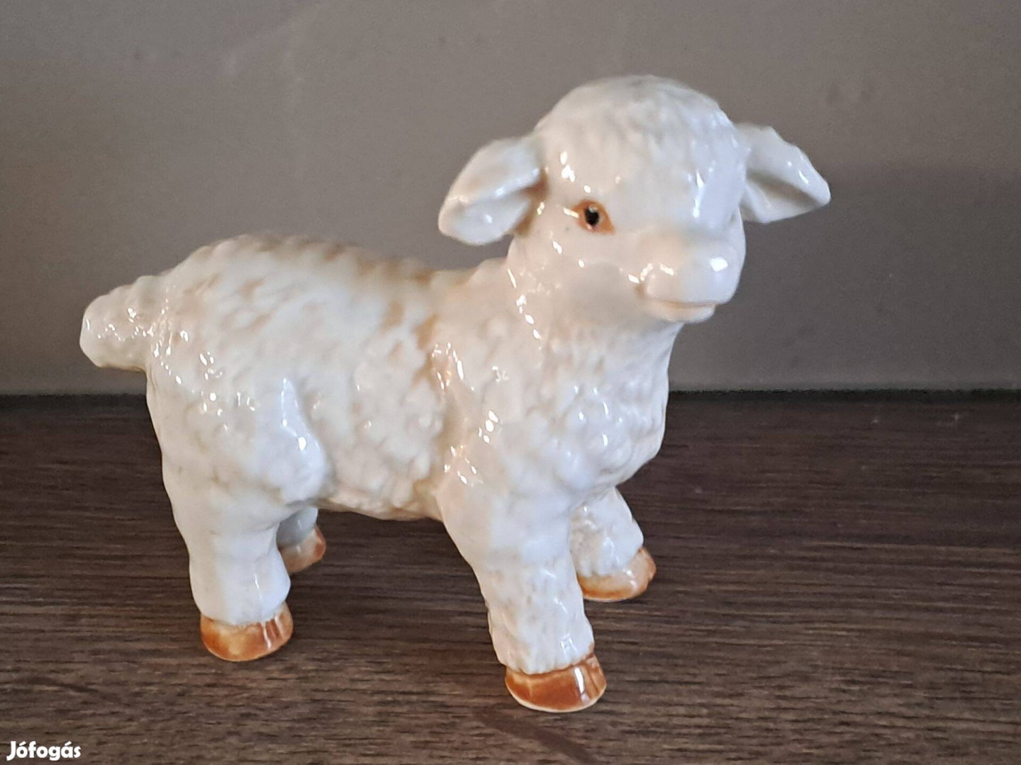 Porcelán bárány figura,dísztárgy