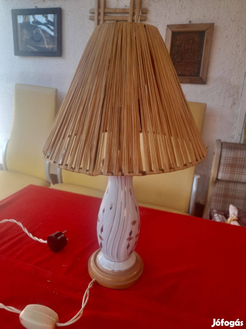 Porcelán betétes éjjeli lámpa eladó