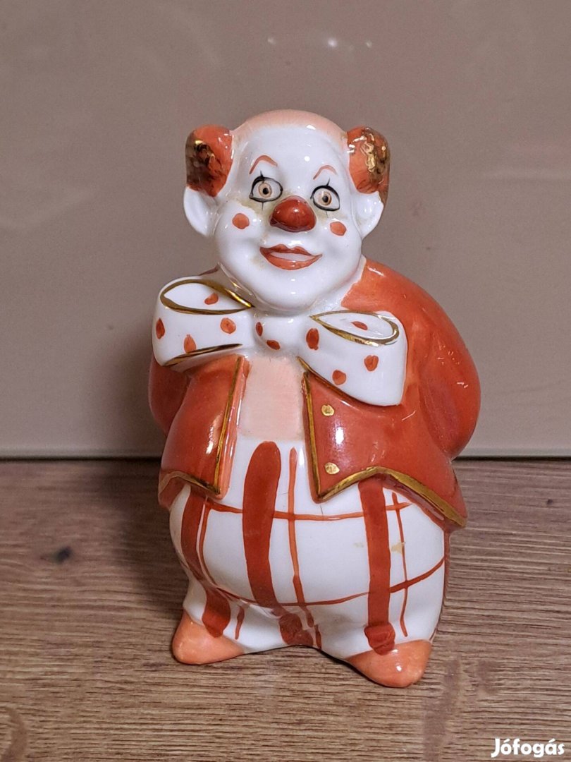 Porcelán bohóc figura