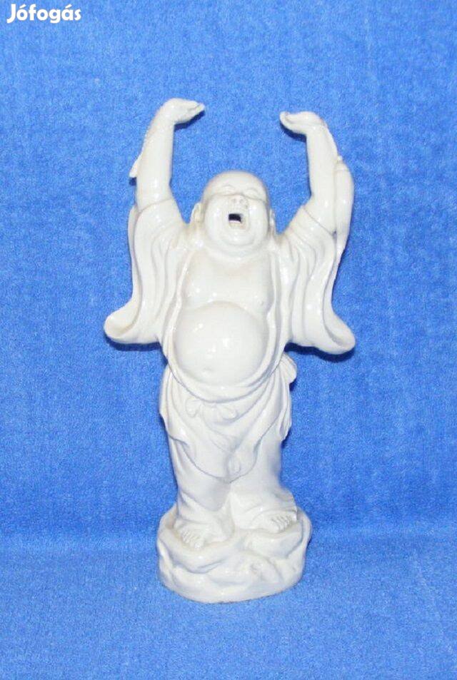Porcelán buddha szobor, dísztárgy