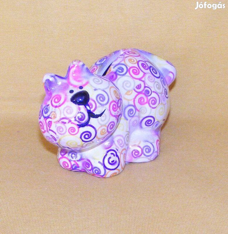 Porcelán cica persely