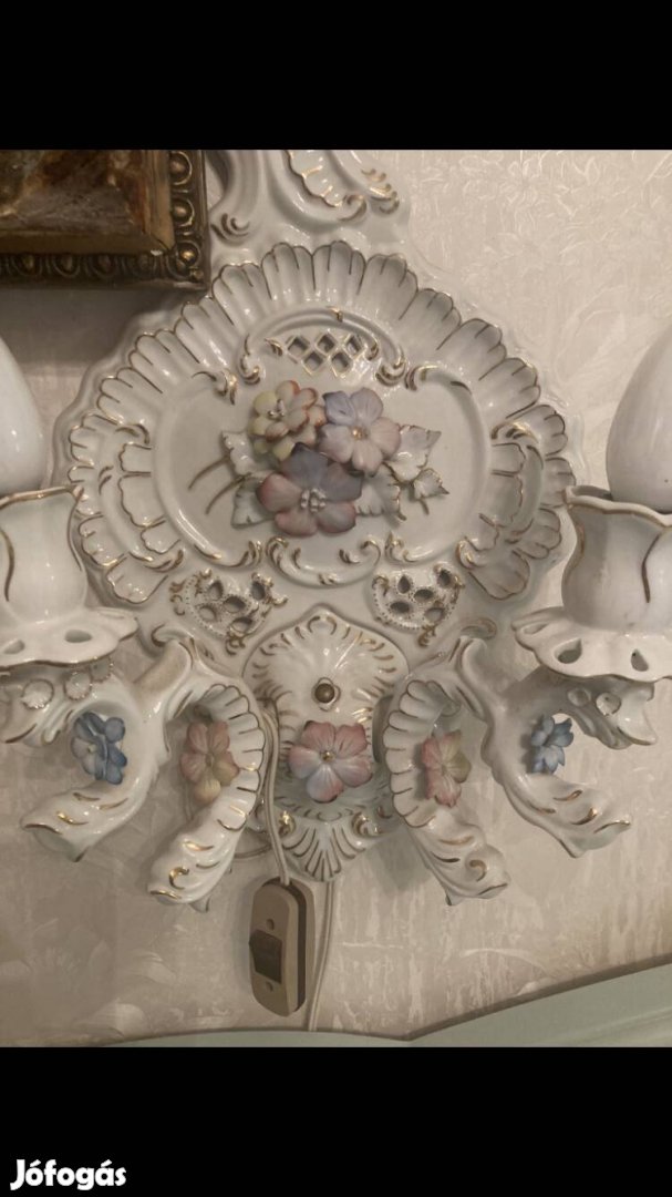Porcelan éjjeli lampa