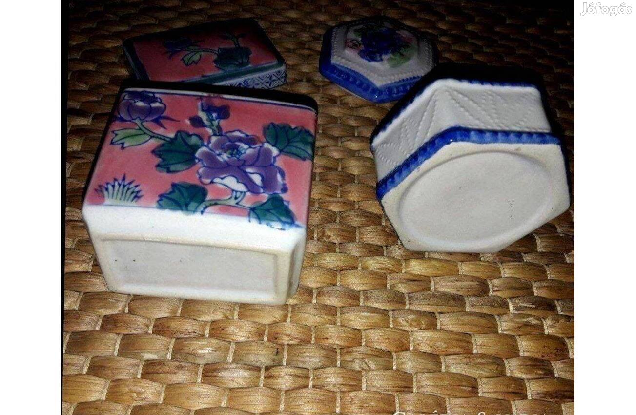 Porcelán ékszertartók