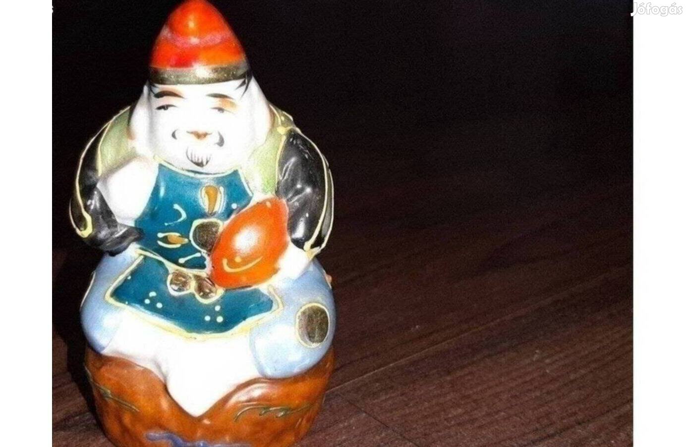 Porcelán figura kövér uraság