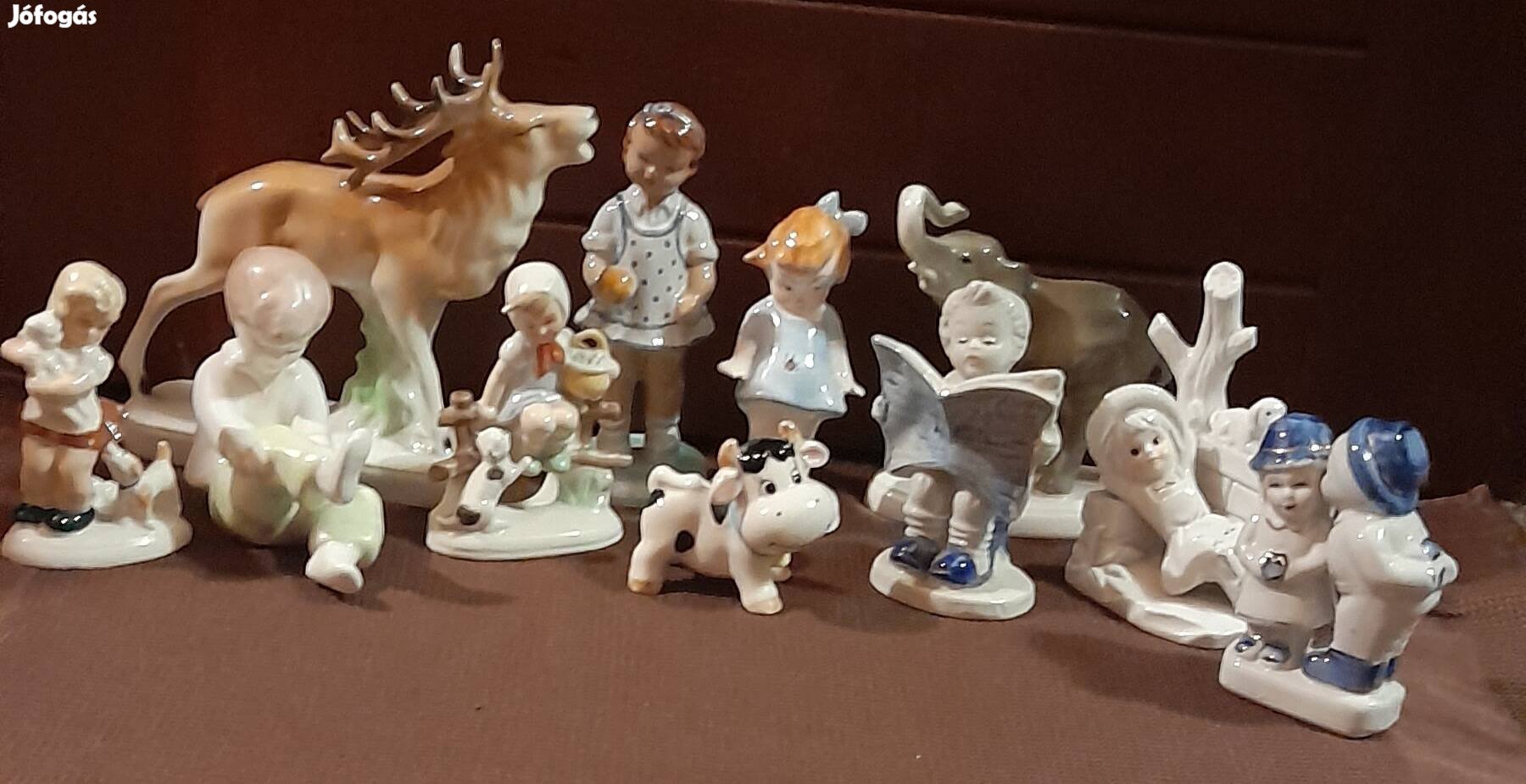 Porcelán figurák, nippek