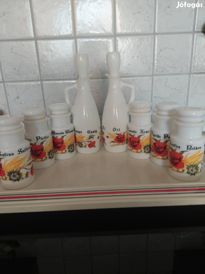 Porcelán fűszertartó készlet