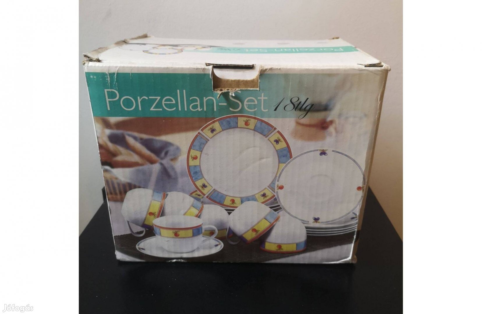 Porcelán kávés készlet 18db-os