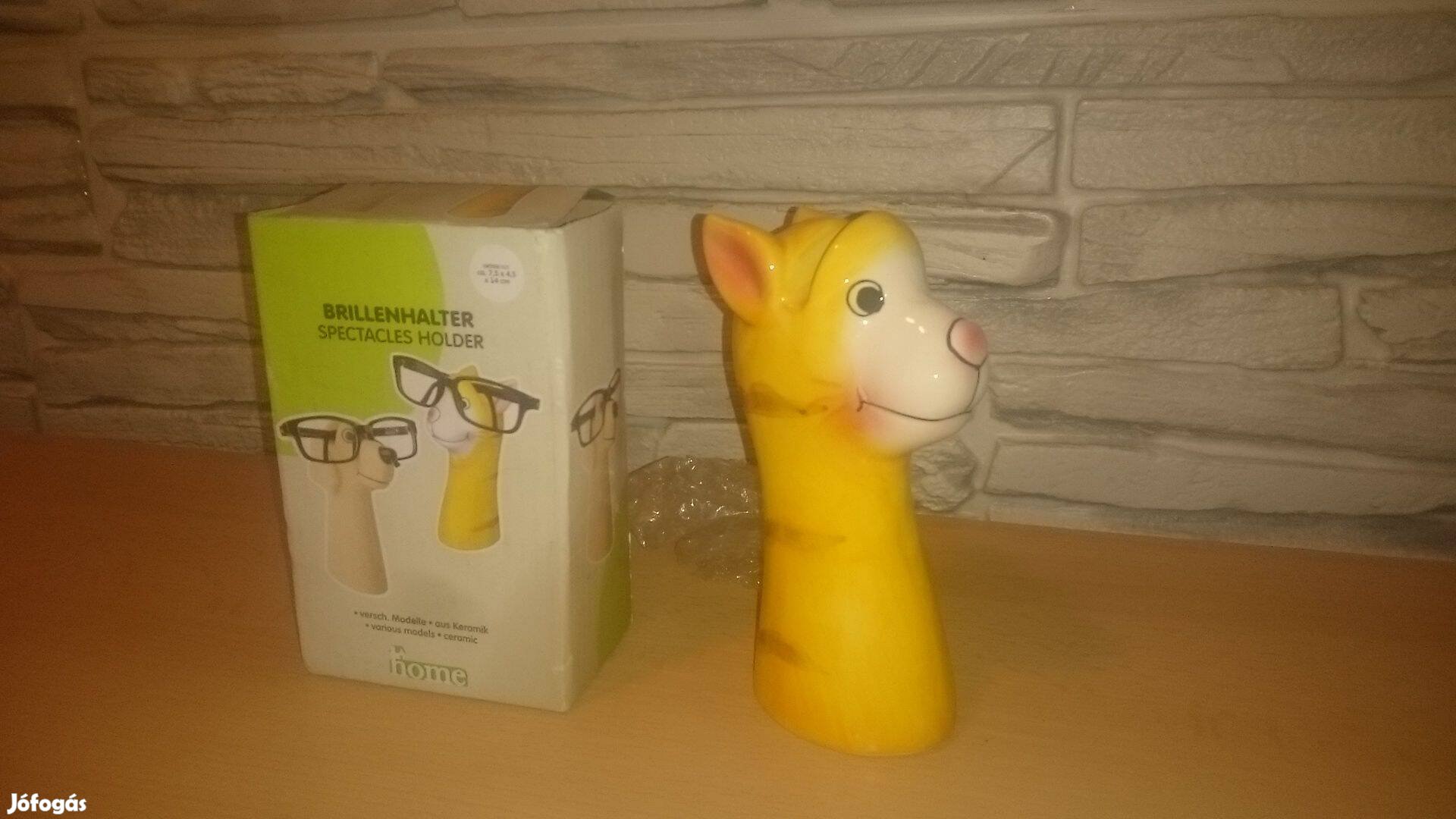 Porcelán kutyus szemüveg tartó új állapotban