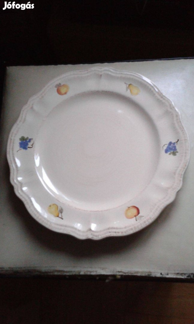 Porcelán süteményes tál tányér, átmérő 27 cm