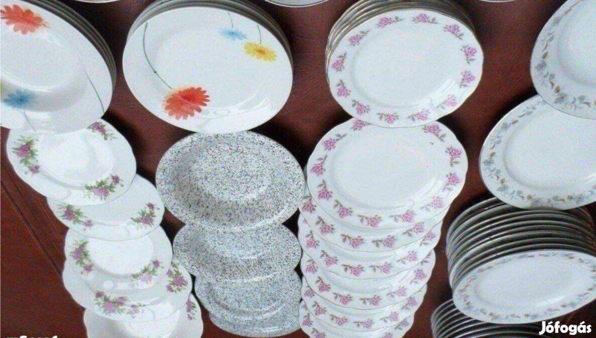 Porcelán tányér tányérkészlet újszerű