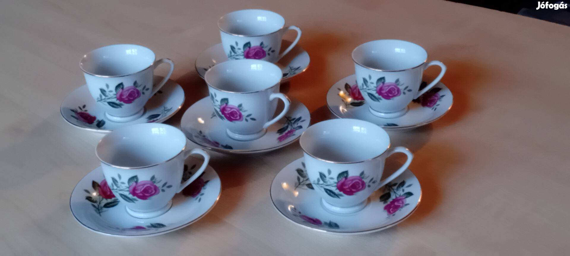 Porcelán tea, kávé és sütemény készletek