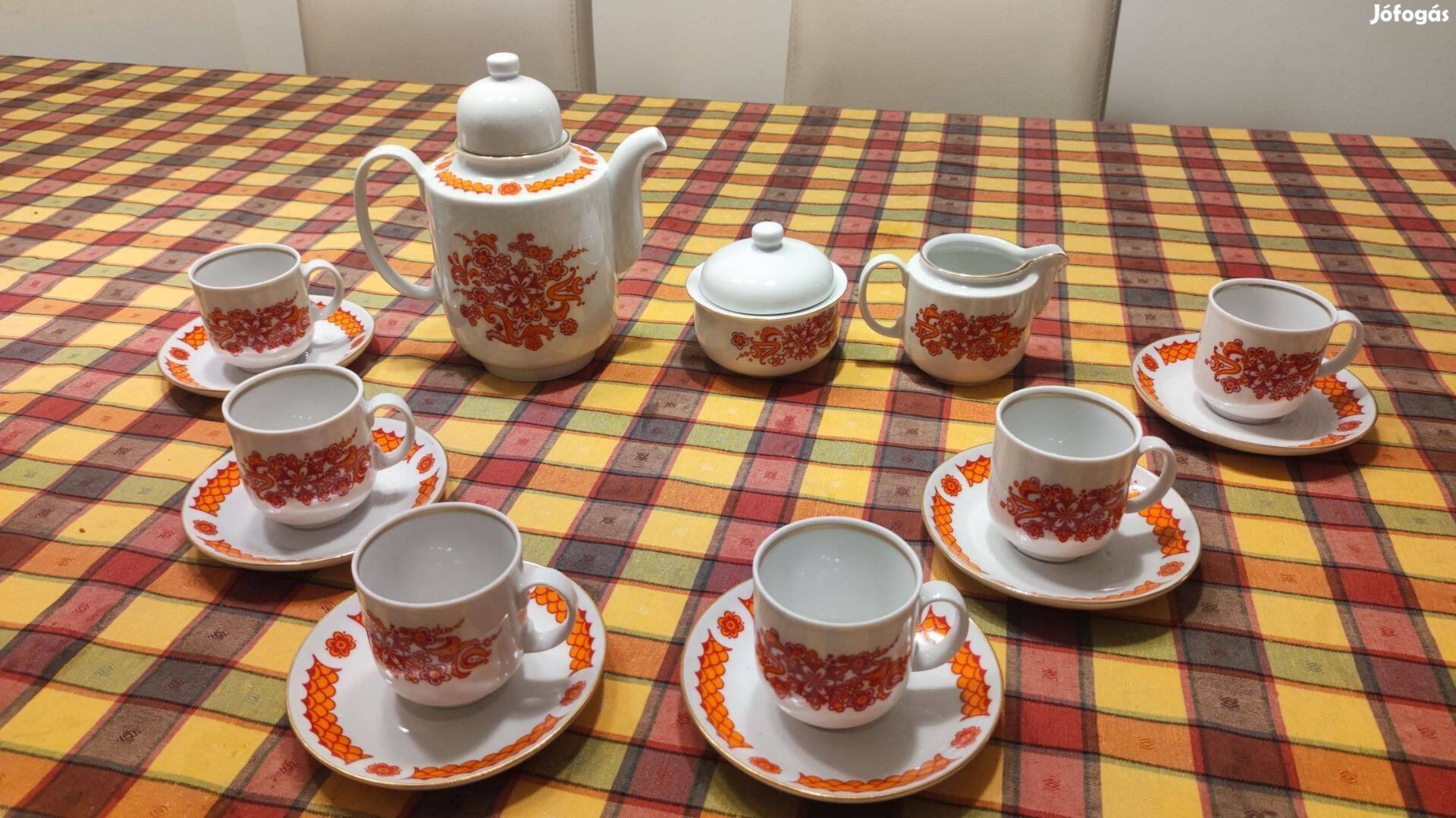 Porcelán teás készlet (Henneberg 1777)