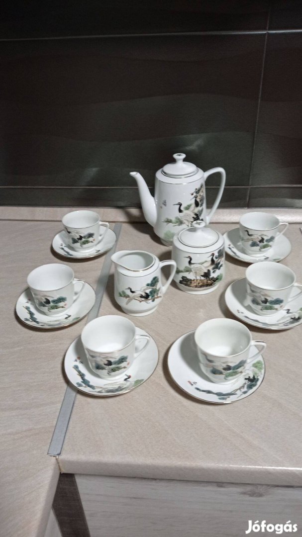 Porcelán teás készlet - 6 személyes eladó !