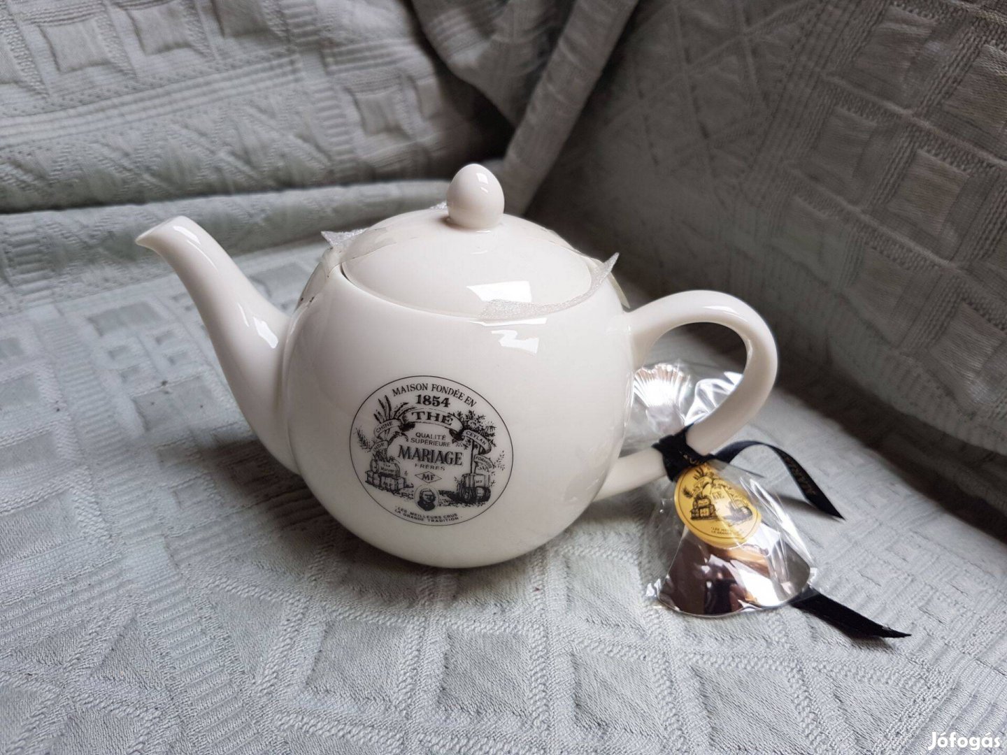 Porcelán teáskanna - Mariage Fréres márka - 1 személyes