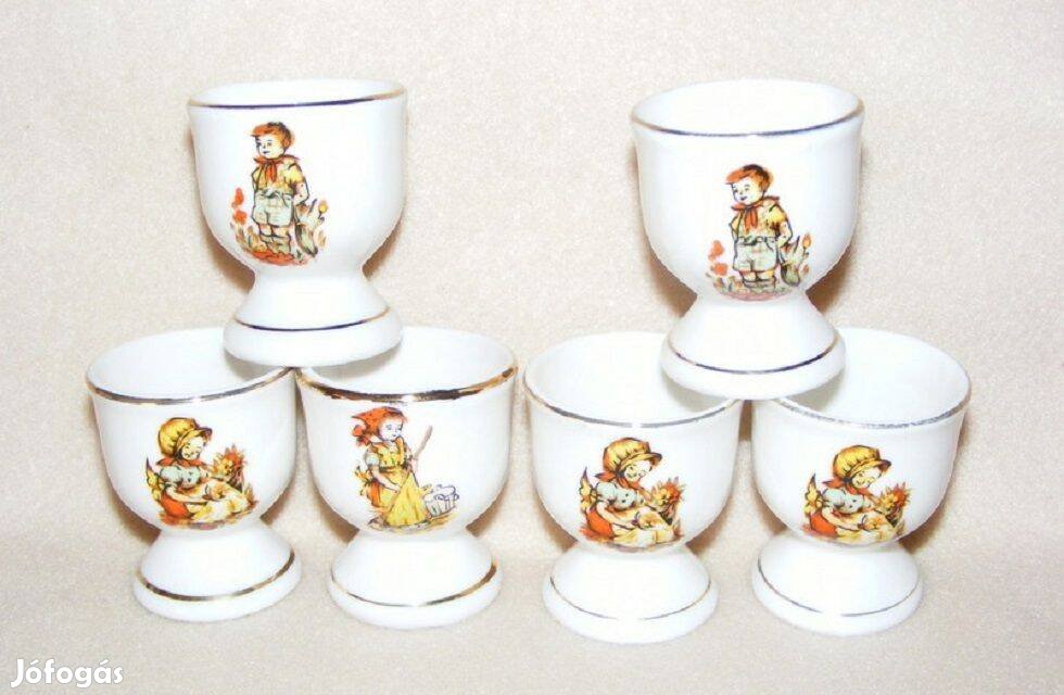 Porcelán tojástartó 6 db