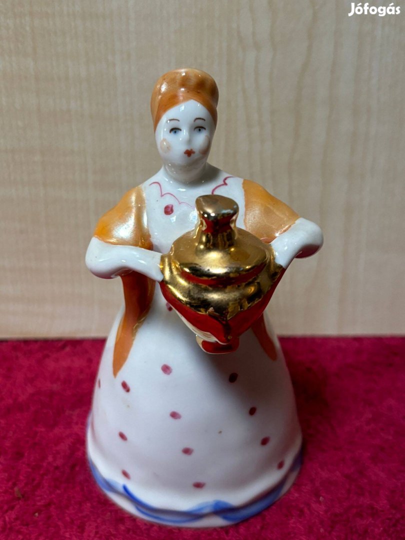 Porcelánfigura, orosz, nipp, dísztárgy