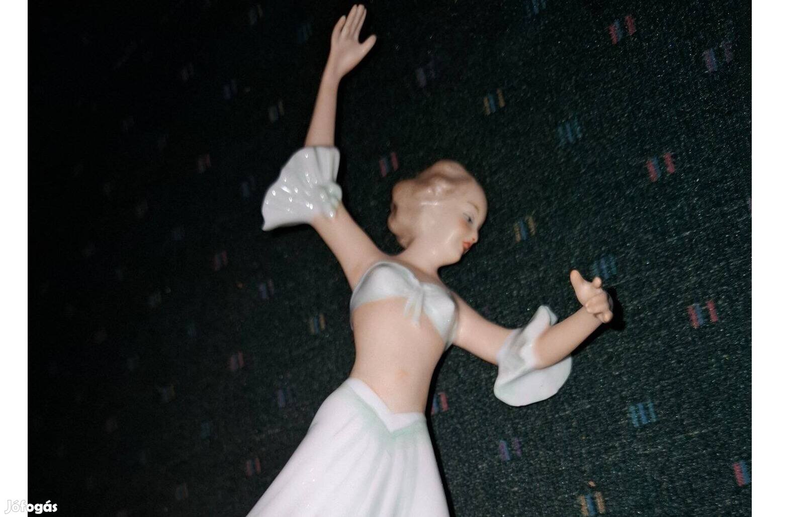 Porcelánfigura, táncosnő, Wallendorf 1764 - balerina gyűjtői figura