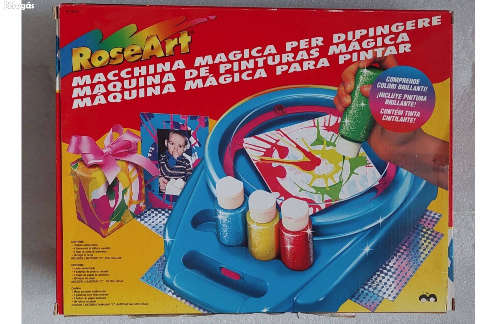 Pörgetős motoros festős gyerek gyermek készségfejlesztő