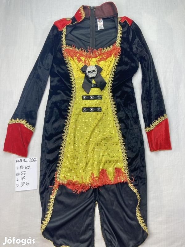 Porondmester jelmez, cirkusz jelmez, felnőtt jelmez D367