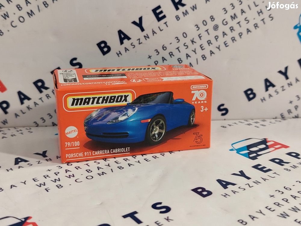 Porsche 911 Carrera Cabriolet - 79/100 -  Matchbox - 1:64